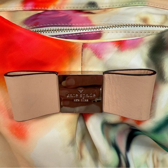 Kate Spade Veranda Place Stevie Multicolor Nylon Floral Shoulder Bag Waterproof - Picture 9 of 9